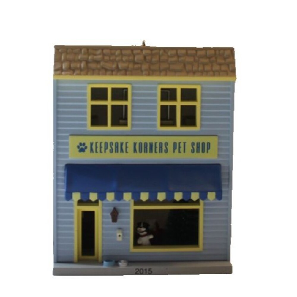 Hallmark Nostalgic Houses and Shops #32 2015 Keepsake Korners Pet Shop Ornament